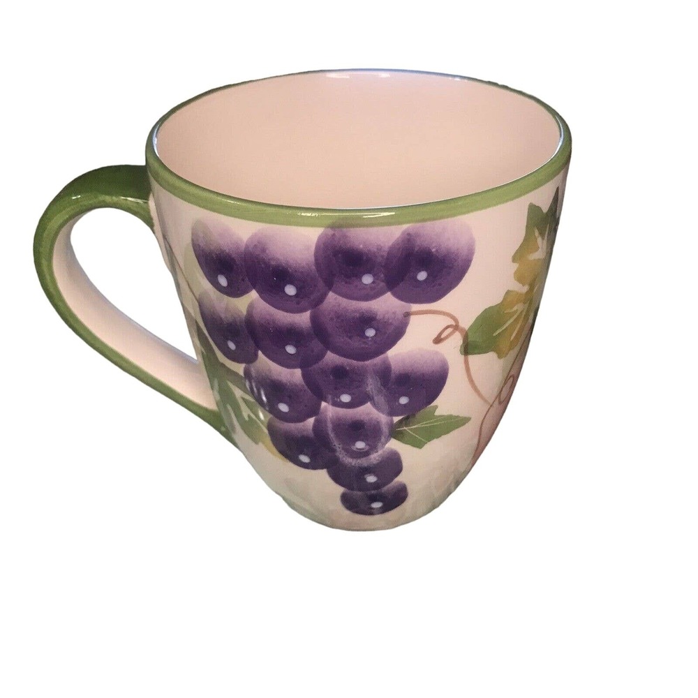 Ceramic Grape Vine Coffee Mug No Chips Great Shape